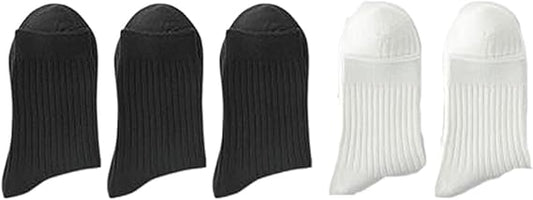 5 Pairs Unisex Camel Cotton Breathable Socks Size 38-44 For Sports & Daily Wear.