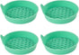 Car Silicone Anti-Slip Mats - Interior Accessories - Green - Pack of 4.