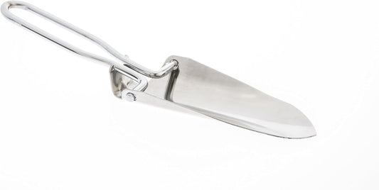 23cm Folding Shovel Stainless Steel - Collapsible Camping Shovel with Handle for Outdoor Camping Hiking Garden Use.