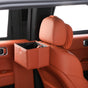 Foldable Car Trash Bin & Organizer Leakproof Waterproof PU Leather Orange.