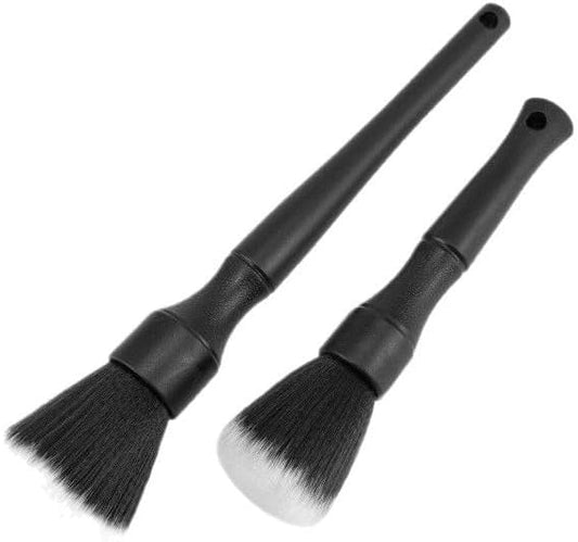 Auto Detailing Brush Set 2 Pack Soft Interior Brush for Dashboard & Vents Scratch-Free.