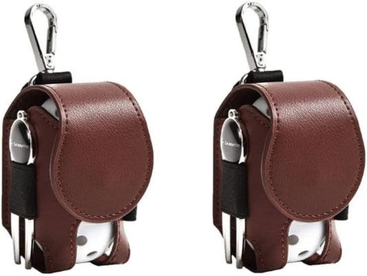 Golf Ball Pouch Set of 2 Belt Clip Holder Perfect Golf Gift for Men.