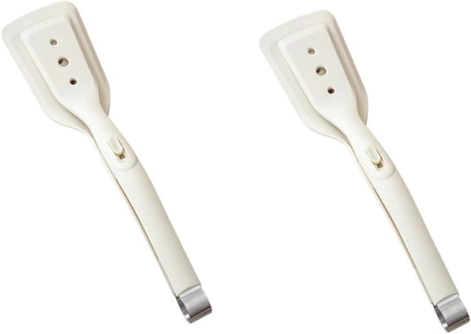 2-in-1 Silicone Spatula Tong Set of 2 Heat Resistant for Flipping and Serving