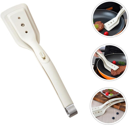 2-in-1 Silicone Spatula Tong Set of 2 Heat Resistant for Flipping and Serving