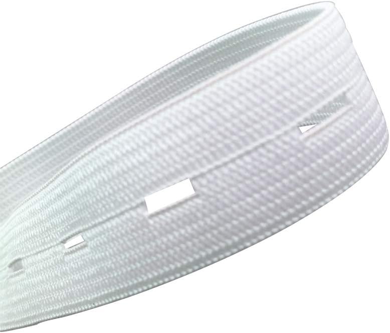 2 Pack Adjustable Elastic Waistbands 5 Meters Black & White Universal Fit for Pants All Sizes Clothing.