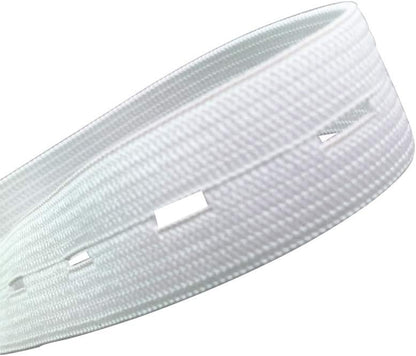 2 Pack Adjustable Elastic Waistbands 5 Meters Black & White Universal Fit for Pants All Sizes Clothing.