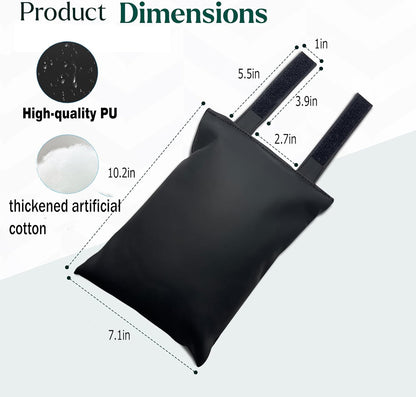 2 Pack Black Outdoor Faucet Cover Winter Freeze Protection Waterproof Insulated Garden Tap Sleeve Universal Cold Weather Shield.