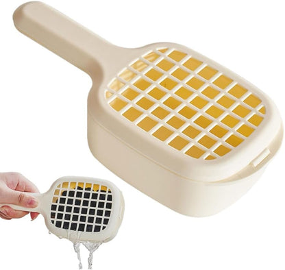 2-in-1 Sink Strainer Colander 2-in-1 Sink & Strainer Handy Shake and Drain System for Vegetables Fruit & Salad Large Capacity Yellow.