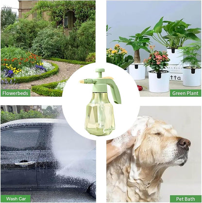 1.5L Pressure Sprayer with Adjustable Nozzle - Garden Plant Watering and Cleaning Tool