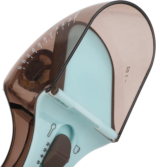 Adjustable 2-Piece Measuring Spoon Set with Scale Plastic Kitchen Tool for Coffee Milk Mask Powder Measurement.