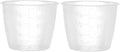 2 Pack Transparent 3/4 Cup Double Rimmed Pet Food Measuring Cups for Dog Food and Rice