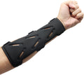 Archery Arm Guards - 1 Piece - Black - Adjustable - Wrist & Forearm Protection - Unisex - Suitable for Teens & Adults.