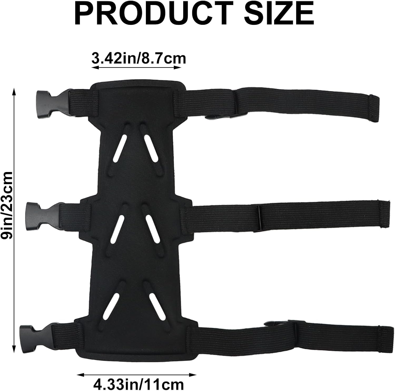 Archery Arm Guards - 1 Piece - Black - Adjustable - Wrist & Forearm Protection - Unisex - Suitable for Teens & Adults.