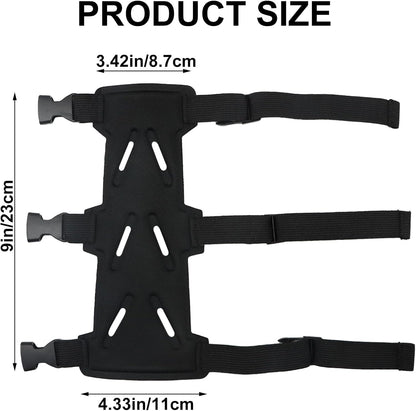 Archery Arm Guards - 1 Piece - Black - Adjustable - Wrist & Forearm Protection - Unisex - Suitable for Teens & Adults.