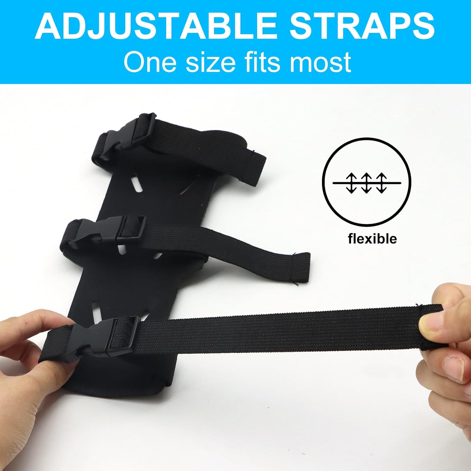 Archery Arm Guards - 1 Piece - Black - Adjustable - Wrist & Forearm Protection - Unisex - Suitable for Teens & Adults.