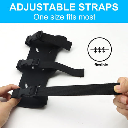 Archery Arm Guards - 1 Piece - Black - Adjustable - Wrist & Forearm Protection - Unisex - Suitable for Teens & Adults.