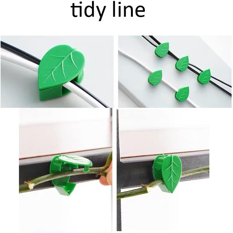 30 Pack Self-Adhesive Plant Clips Invisible Wall Hooks for Climbing Plants Trellis Support Vines Ivy Indoor Outdoor Use