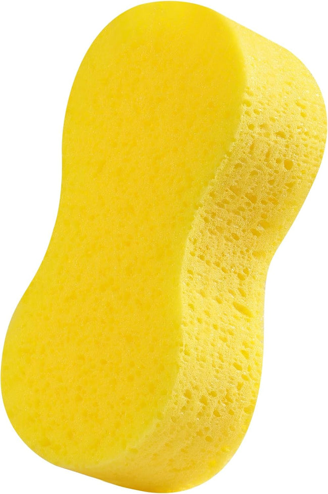 1 Piece Yellow Soft Sponge Large Car Cleaning Sponge Multifunctional Cleaning Sponge Easy to Use Thickened Foam Rubber Large Boat Shaped Sponge Suitable for Kitchen Bathroom Home Cleaning. Hover Image