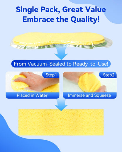 1 Piece Yellow Soft Sponge Large Car Cleaning Sponge Multifunctional Cleaning Sponge Easy to Use Thickened Foam Rubber Large Boat Shaped Sponge Suitable for Kitchen Bathroom Home Cleaning.