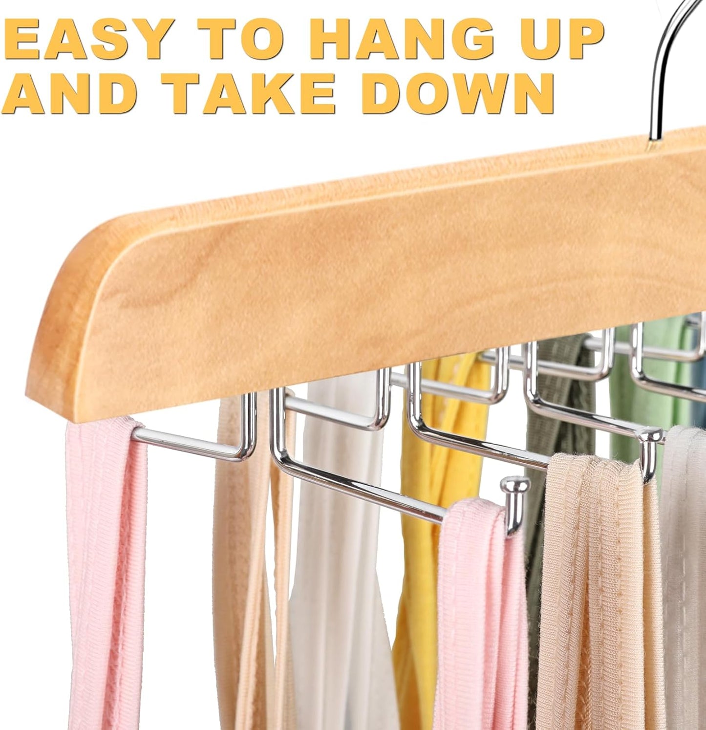 Clothing Hanger Organizer 1 Piece 20 Hooks Large Capacity BH Hanger/Coat Hanger for Wardrobe Storage Space Saving 360 Degree Rotation Foldable Metal Hooks Suitable for Various Coats