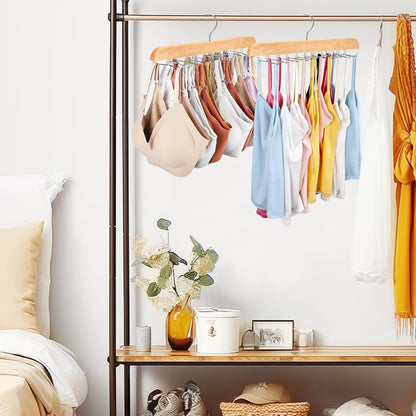 Clothing Hanger Organizer 1 Piece 20 Hooks Large Capacity BH Hanger/Coat Hanger for Wardrobe Storage Space Saving 360 Degree Rotation Foldable Metal Hooks Suitable for Various Coats