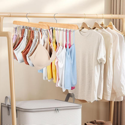 Clothing Hanger Organizer 1 Piece 20 Hooks Large Capacity BH Hanger/Coat Hanger for Wardrobe Storage Space Saving 360 Degree Rotation Foldable Metal Hooks Suitable for Various Coats