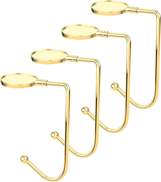 4 Pack Gold Rotatable Open Haar Clips No Drilling Required.