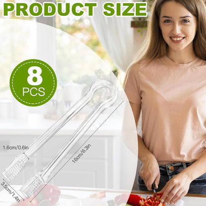 8 Pack Food Clips Mini Plastic Clips Small Kitchen Clips Ideal for Parties Restaurants Buffets Baking Salads Cookies Ice Cubes