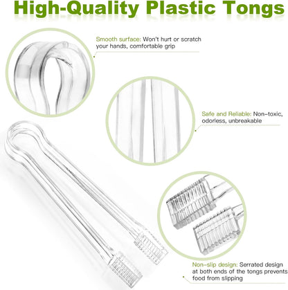 8 Pack Food Clips Mini Plastic Clips Small Kitchen Clips Ideal for Parties Restaurants Buffets Baking Salads Cookies Ice Cubes