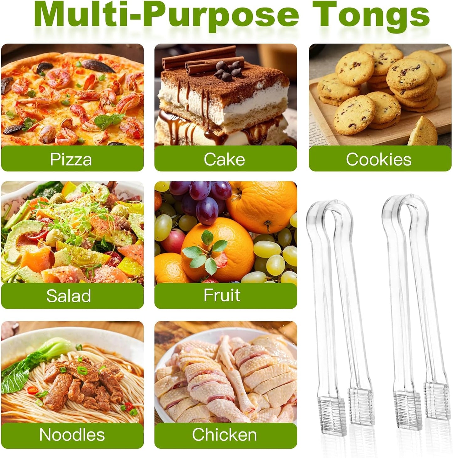 8 Pack Food Clips Mini Plastic Clips Small Kitchen Clips Ideal for Parties Restaurants Buffets Baking Salads Cookies Ice Cubes