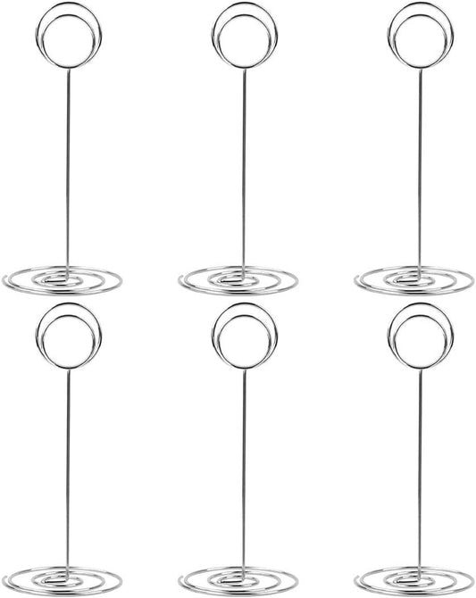 10 Pack Silver Spiral Foot Metal Trivets 22cm Heat Resistant Table Protectors.
