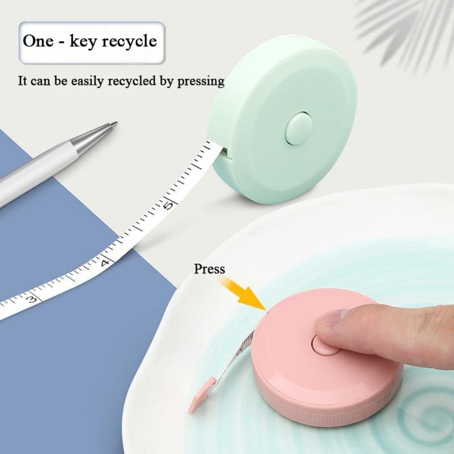 3 Pack Retractable Measuring Tape 150cm Double Sided Flexible for Body Measurements Sewing and Crafts.