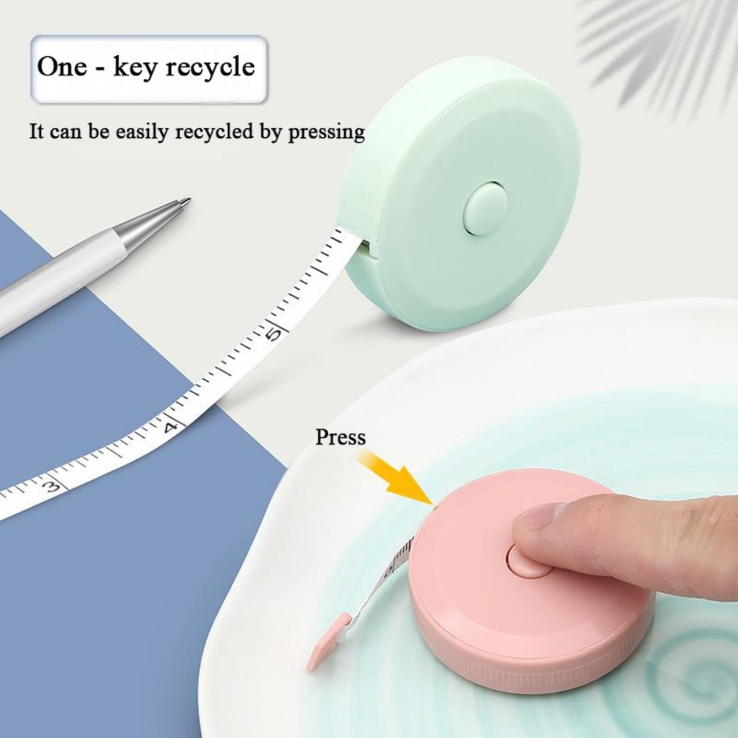 3 Pack Retractable Measuring Tape 150cm Double Sided Flexible for Body Measurements Sewing and Crafts.