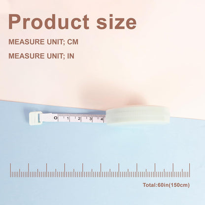 3 Pack Retractable Measuring Tape 150cm Double Sided Flexible for Body Measurements Sewing and Crafts.