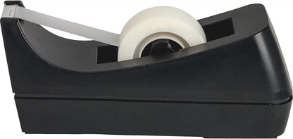 2 Pack Black Tape Dispenser Heavy Duty Desktop Holder with Anti-Slip Base for Office Home School Gift Wrapping (Tape Not Included)