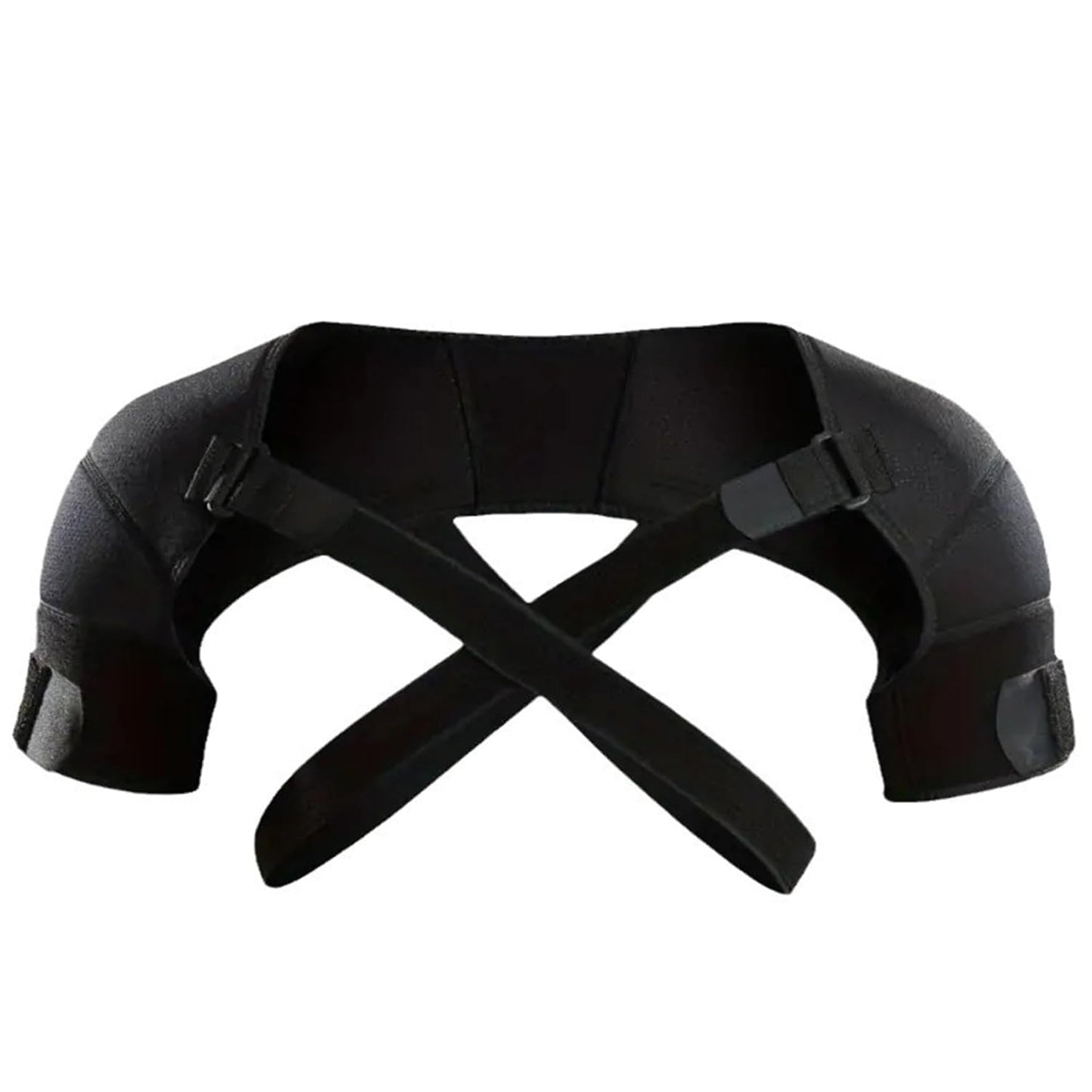Adjustable Shoulder Support Brace - Black - Breathable Protective Shoulder Sleeve for Sleeping, Sports & Daily Use.