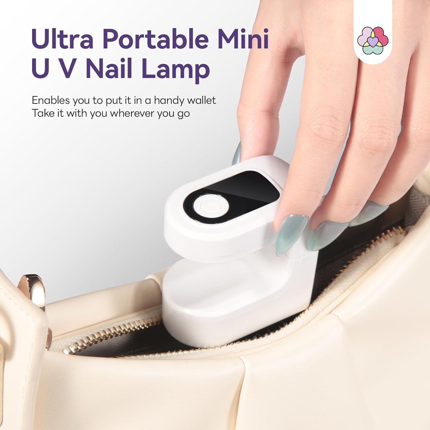 LED UV Nail Lamp with Timer and Display Multi-color Gel Nail Dryer for Gel Polish.