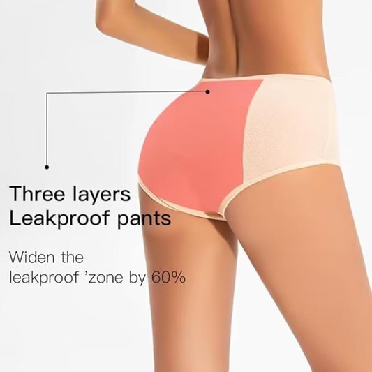 Women's 8-Pack Leakproof Briefs 2XL Multi-Coloured Underwear.