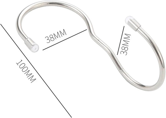 10 Black Stainless Steel Hooks for Kitchen Bathroom Garage