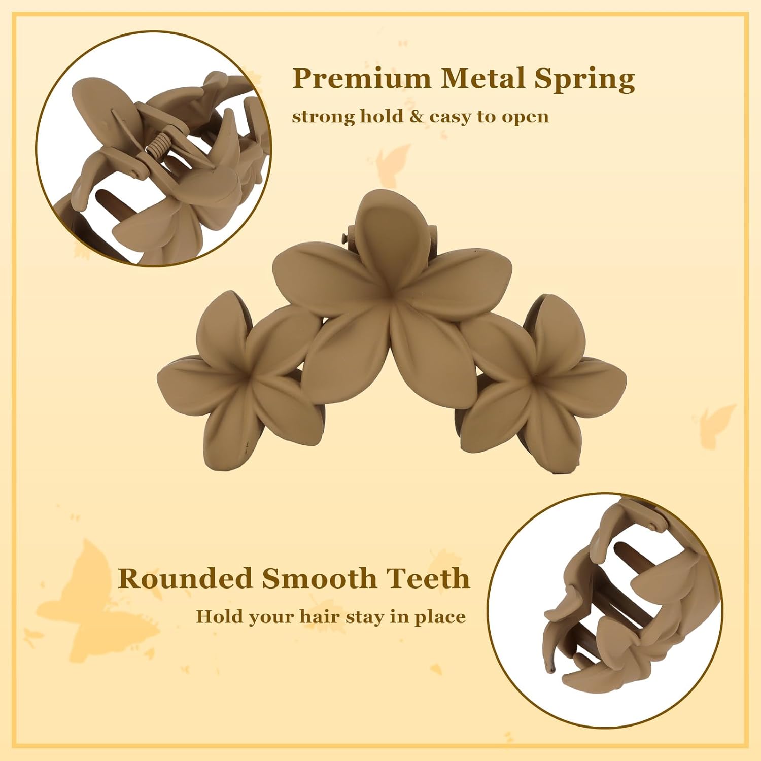 4 Pack Large Hair Clips 11.5cm Anti-Slip Strong Grip Hair Accessories for Women.