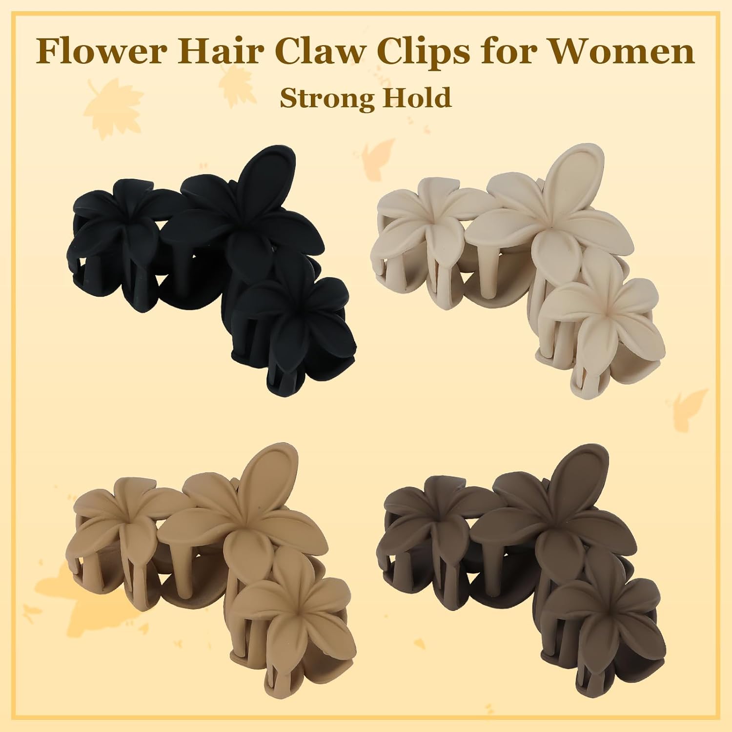 4 Pack Large Hair Clips 11.5cm Anti-Slip Strong Grip Hair Accessories for Women.