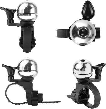 Loud Universal Bicycle Bell - Waterproof with Clear Sound - Suitable for Adults & Kids - Red - Set of 1.