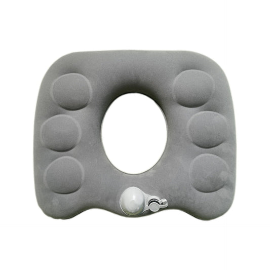 1 Piece Donut Seat Cushion Anti-Slip for Office Chair Car Grey Comfort Support Pillow.