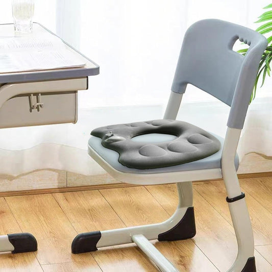 1 Piece Donut Seat Cushion Anti-Slip for Office Chair Car Grey Comfort Support Pillow.