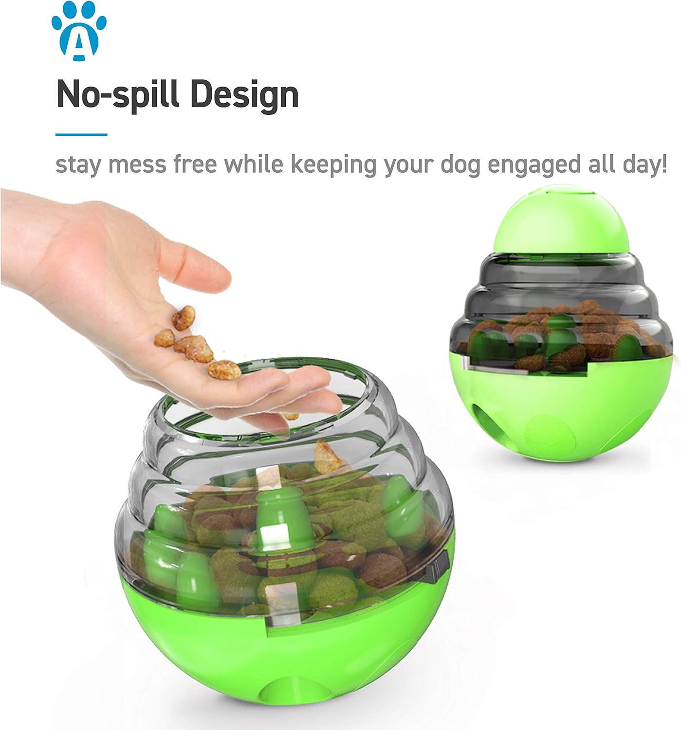 Pink Red Interactive Dog Snack Ball Toy Food Dispenser for Dogs 1 Piece.