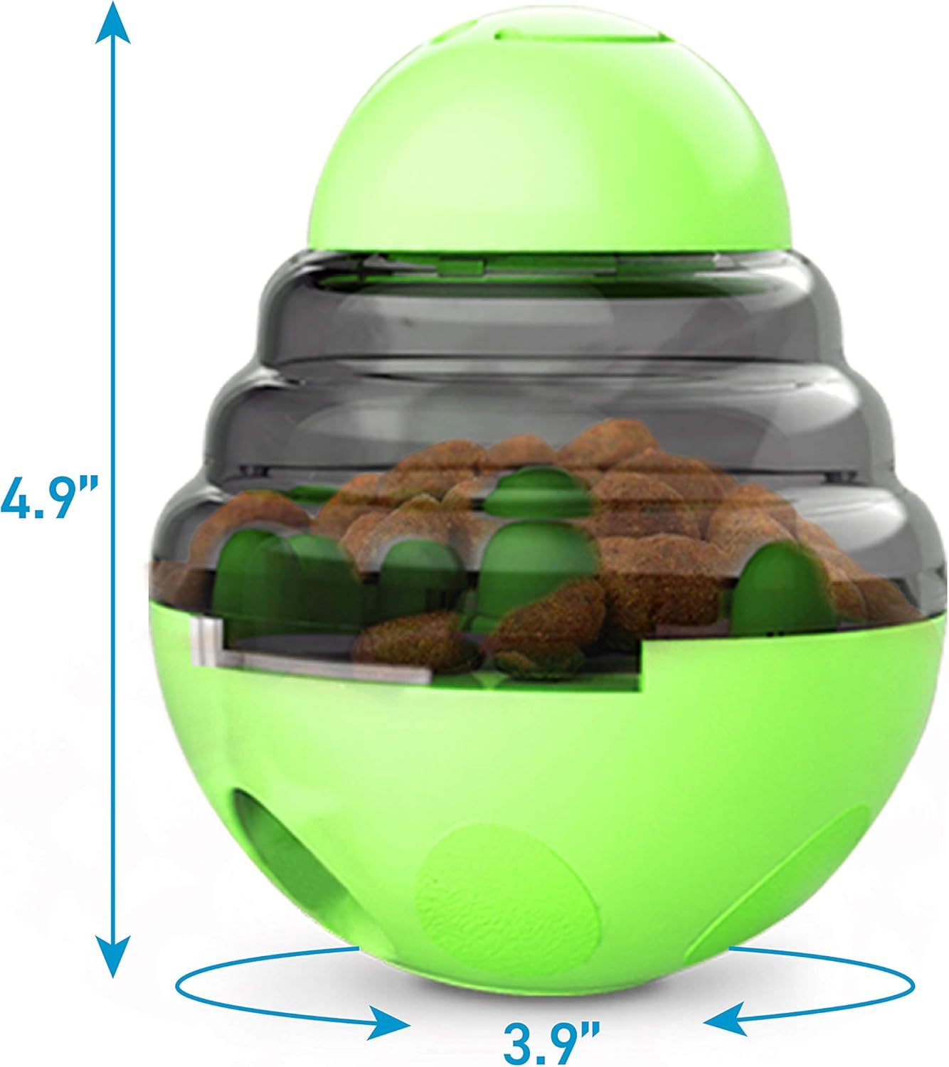 Pink Red Interactive Dog Snack Ball Toy Food Dispenser for Dogs 1 Piece.