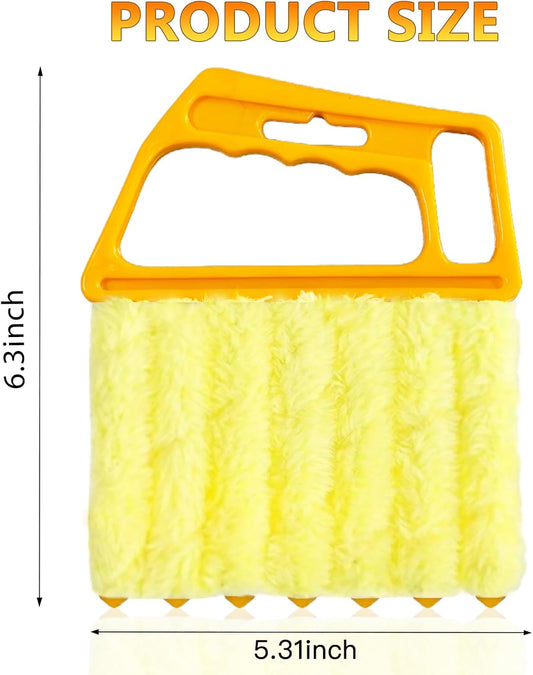4 Pack Lamella Cleaner Dust-Free Yellow and Orange Blades Cleaning Tool.