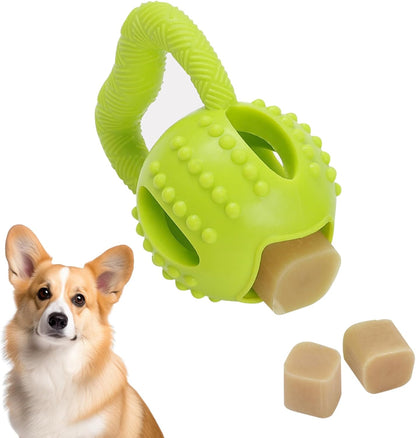 Interactive Chew Toy for Small Dogs Square Shaped Teeth Cleaning and Biting Plaything.