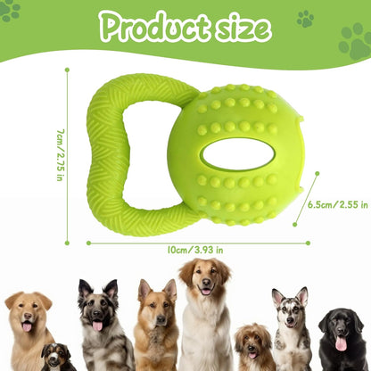 Interactive Chew Toy for Small Dogs Square Shaped Teeth Cleaning and Biting Plaything.