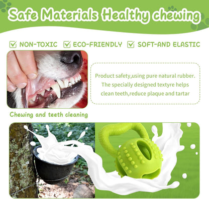 Interactive Chew Toy for Small Dogs Square Shaped Teeth Cleaning and Biting Plaything.
